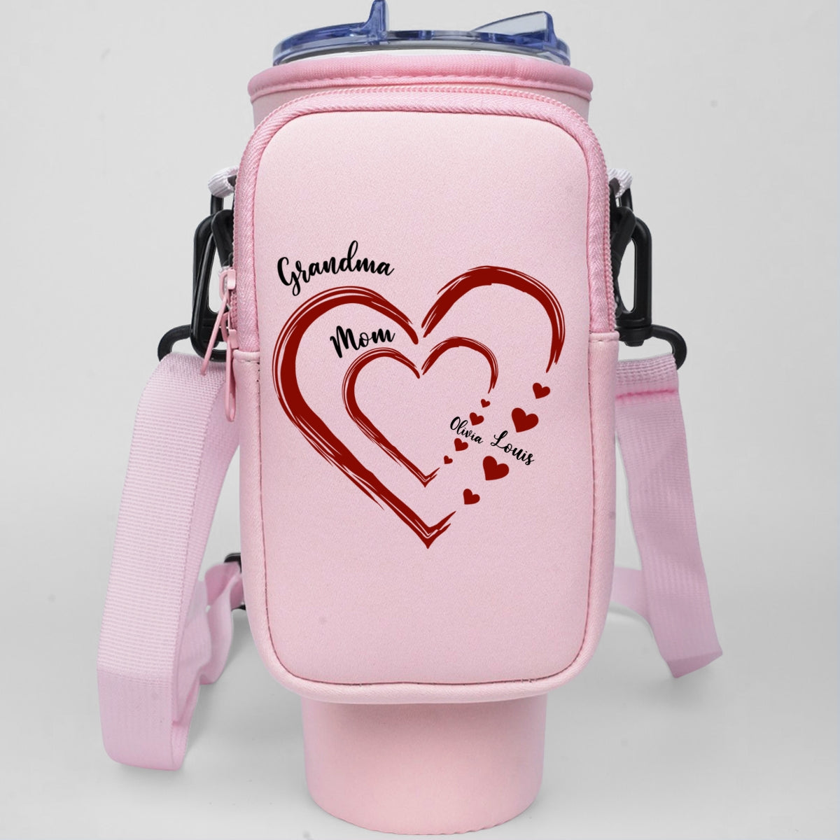 Kids And Grandkids Make Life Grand - Personalized Custom Water Bottle Carrier Bag