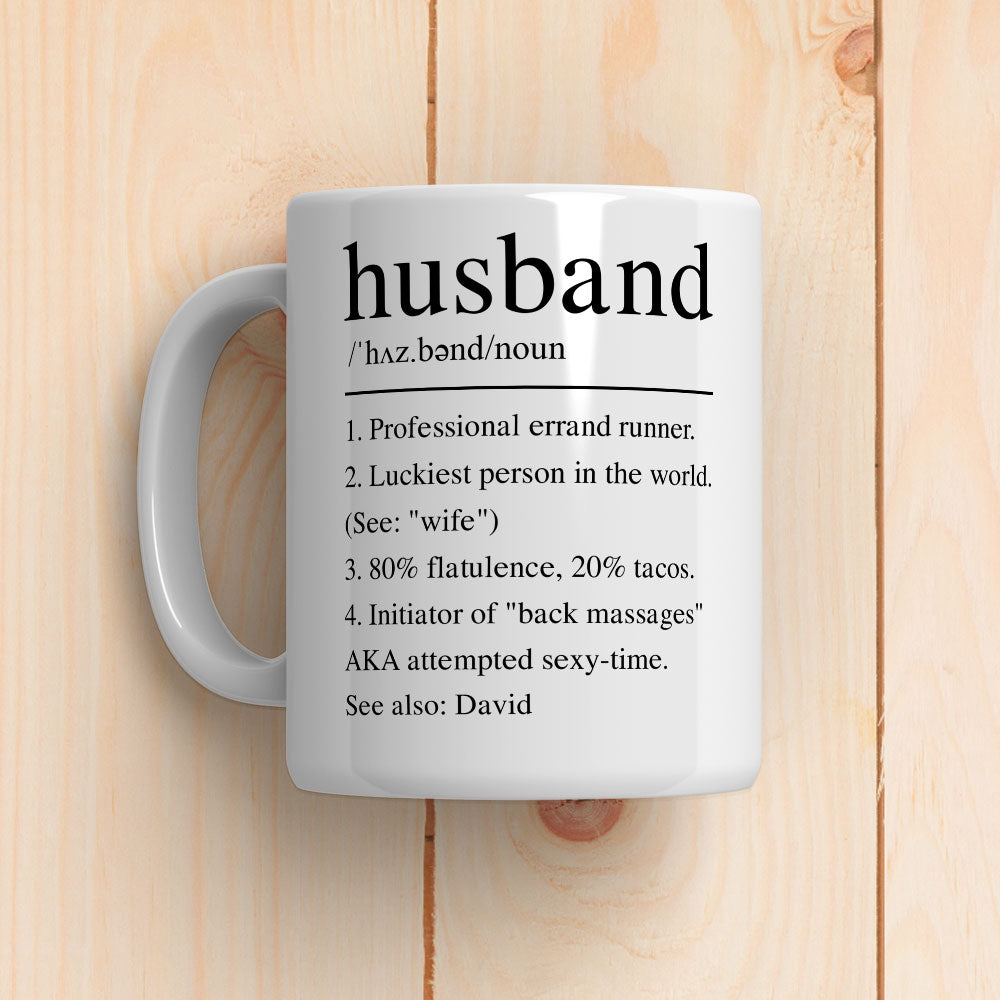 Husband Funny Definition - Personalized Custom Coffee Mug