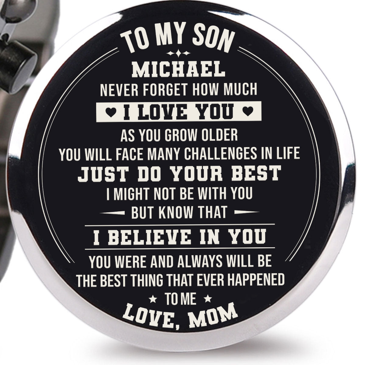 Just Do Your Best - Personalized Engraved Wooden Watches GQ026