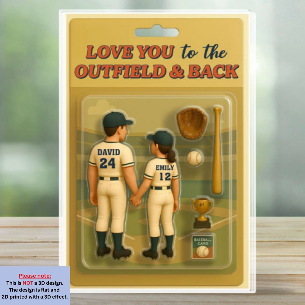 Baseball Couple - Personalized Custom Acrylic Plaque