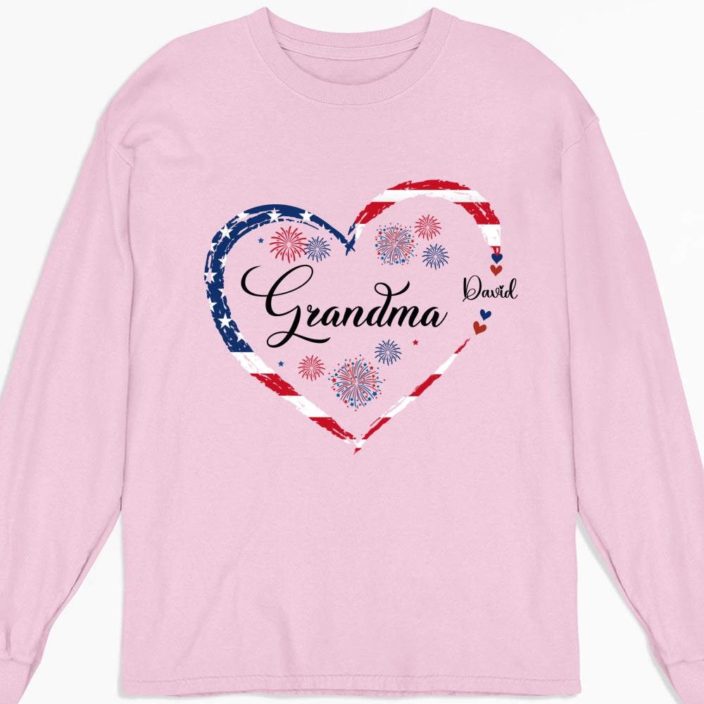 Love Being Grandma 4th Of July - Personalized Custom Shirt