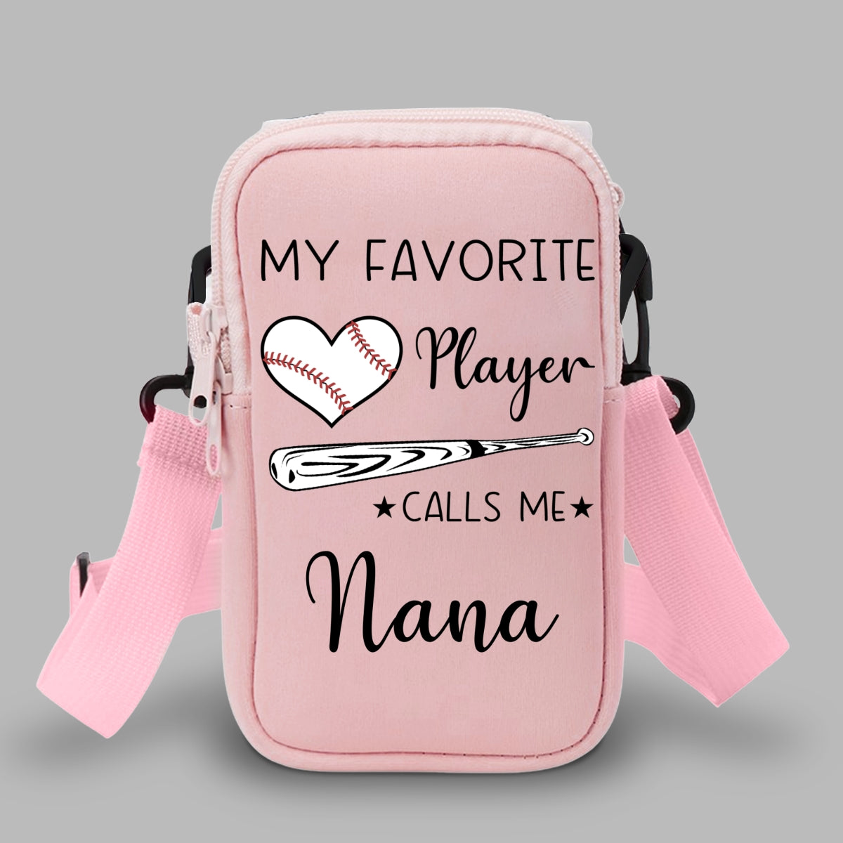 Grandma Little Champion - Personalized Custom Water Bottle Carrier Bag