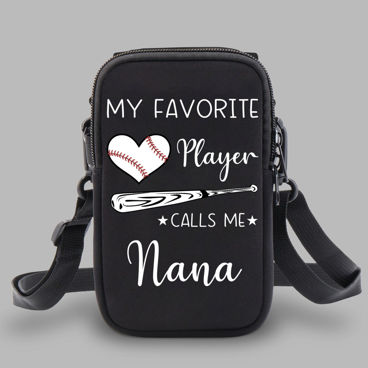 Grandma Little Champion - Personalized Custom Water Bottle Carrier Bag