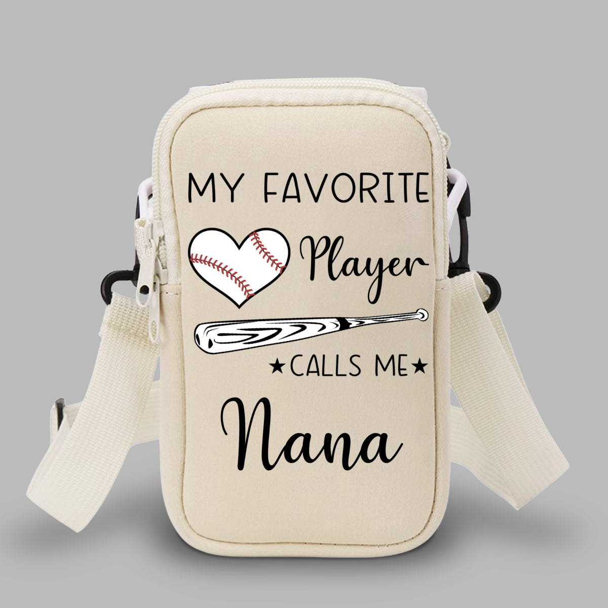 Grandma Little Champion - Personalized Custom Water Bottle Carrier Bag