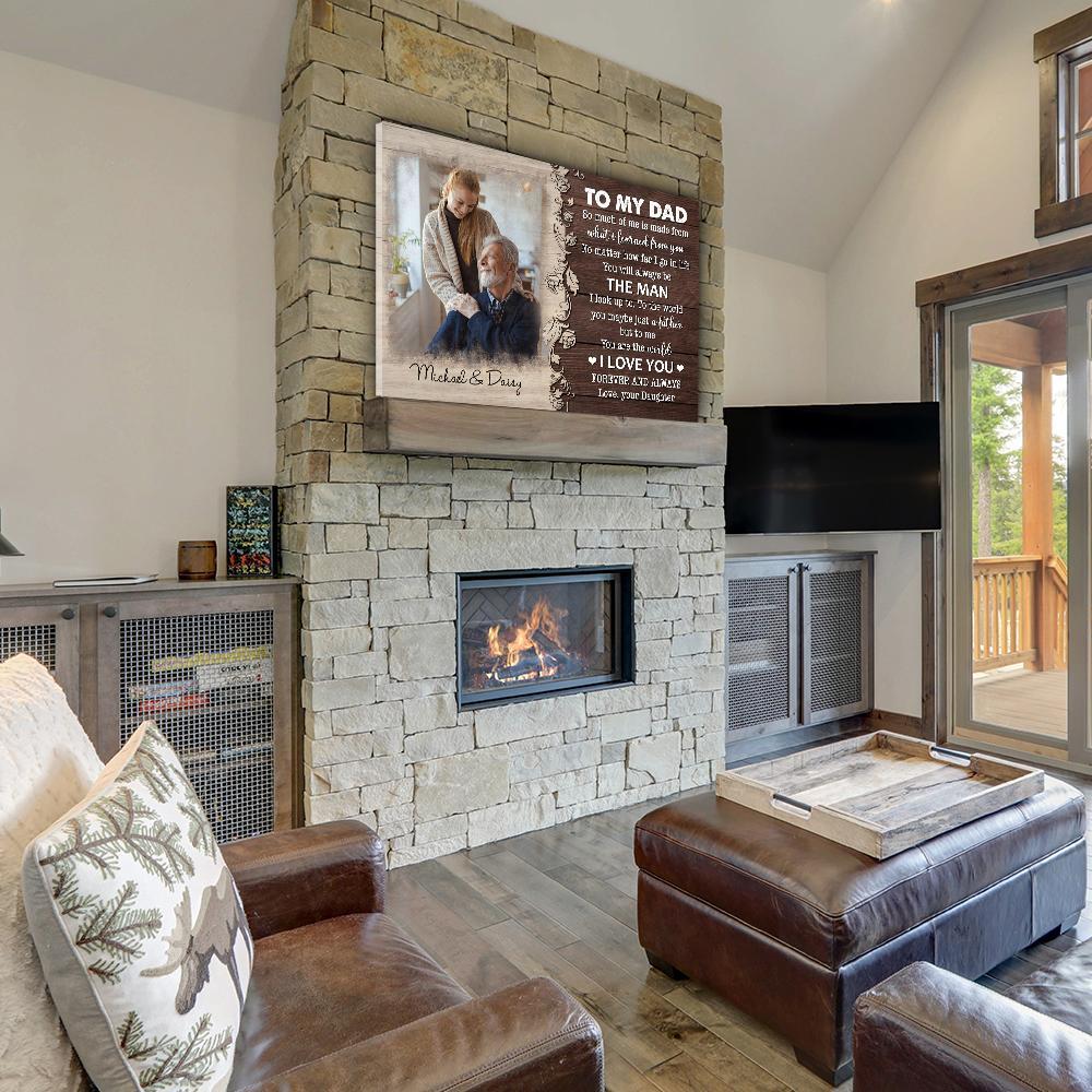 You Are The World - Personalized Custom Photo Canvas