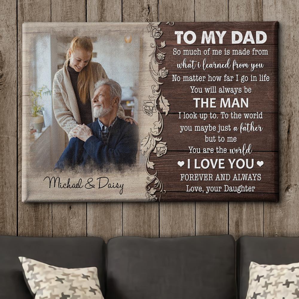 You Are The World - Personalized Custom Photo Canvas