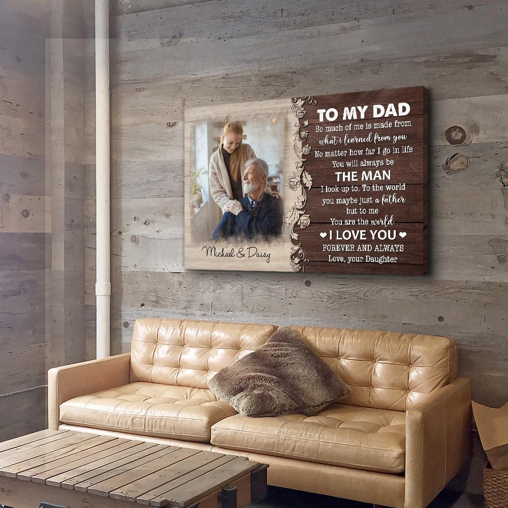 You Are The World - Personalized Custom Photo Canvas