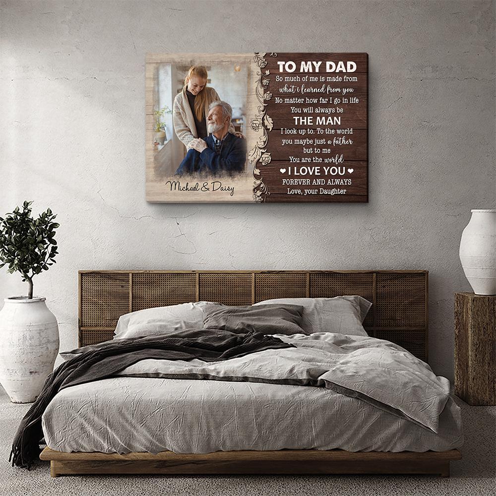 You Are The World - Personalized Custom Photo Canvas