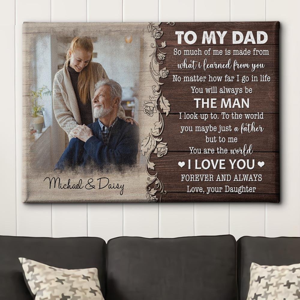 You Are The World - Personalized Custom Photo Canvas