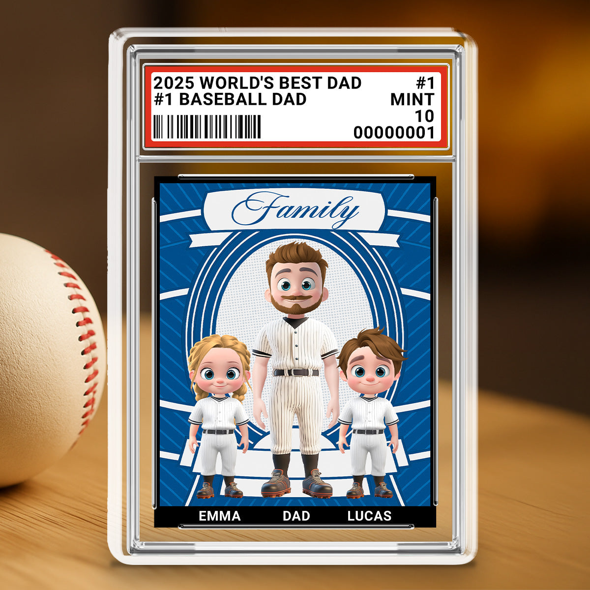 Baseball Dad - Personalized Custom Acrylic Plaque