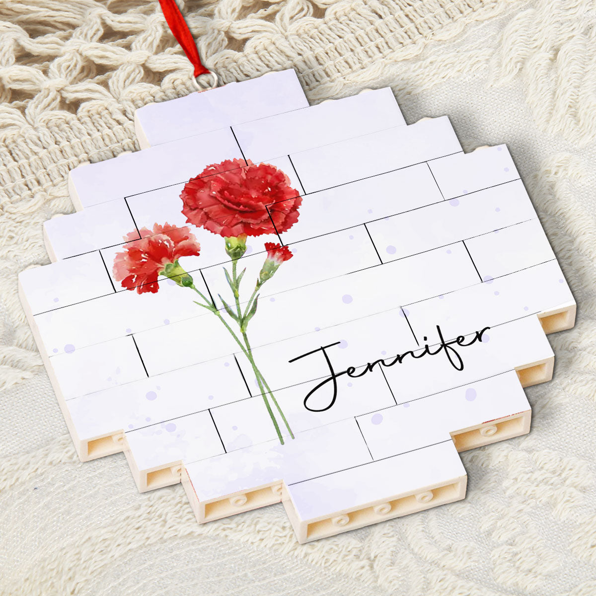 Flower Garden - Personalized Custom Puzzle Ornament