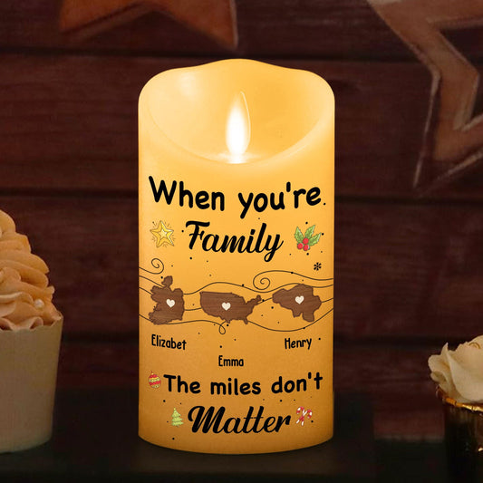 Family Forever - Personalized Custom LED Candle