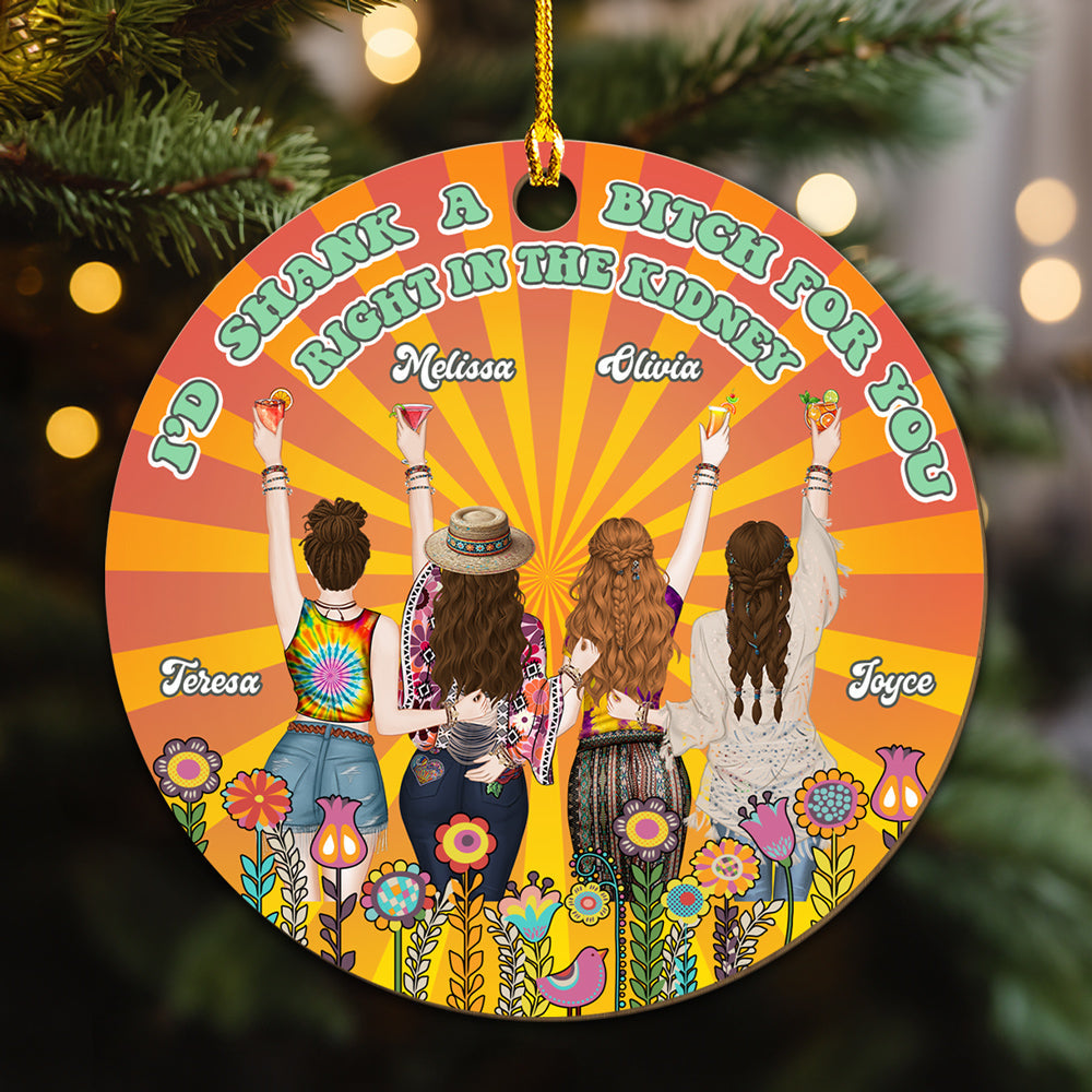 Right In The Kidney - Personalized Custom Wood Ornament