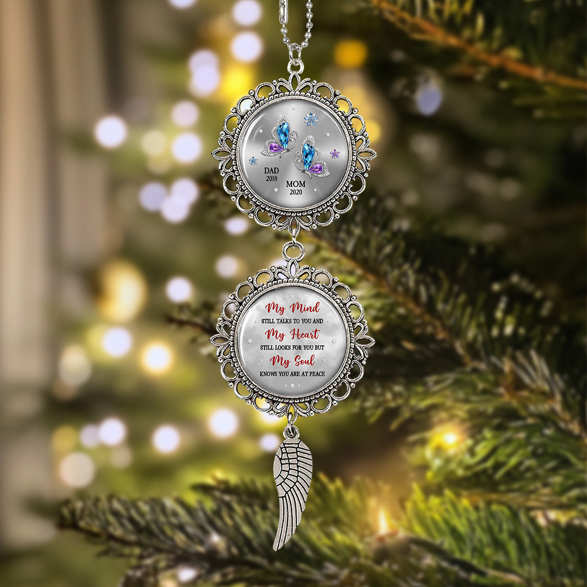 My Soul Knows You Are At Peace - Personalized Custom Charming Ornament