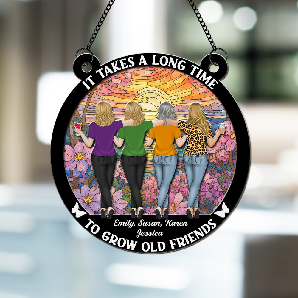 Old Friends - Personalized Custom Suncatcher