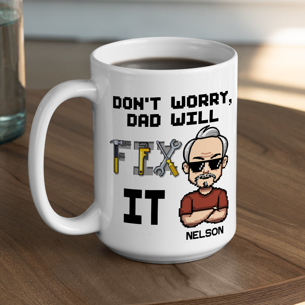Fix It Pixel - Personalized Custom Coffee Mug
