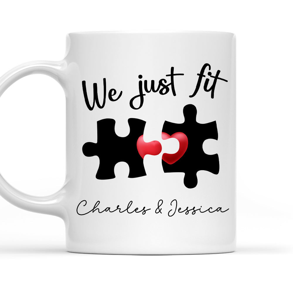 We Just Fit - Personalized Custom Coffee Mug