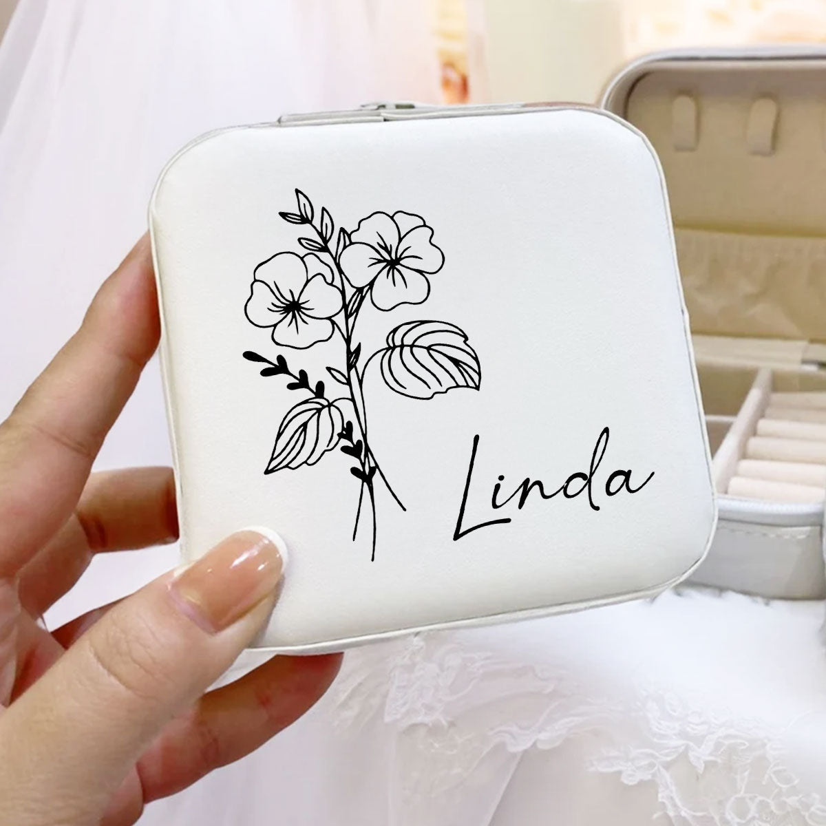 Best Friends Bloom Together - Personalized Custom Jewelry Box
