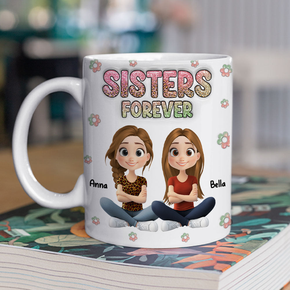 Always My Bestfriend Cartoonize - Personalized Custom 3D Inflated Effect Mug