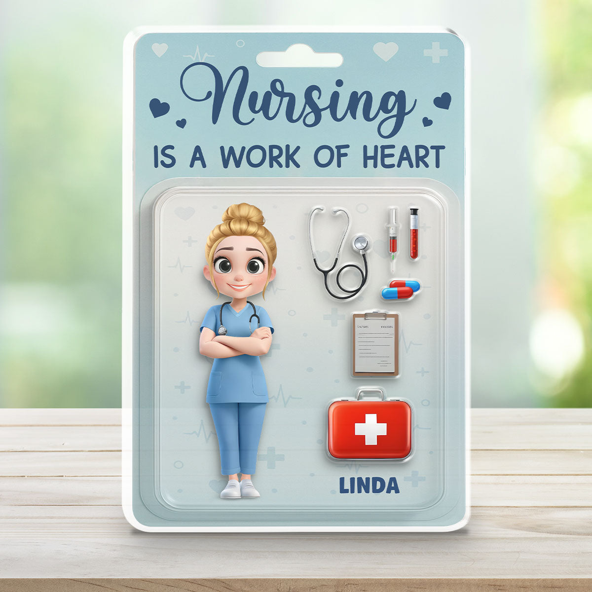 Nursing Is A Work Of Heart - Personalized Custom Acrylic Plaque
