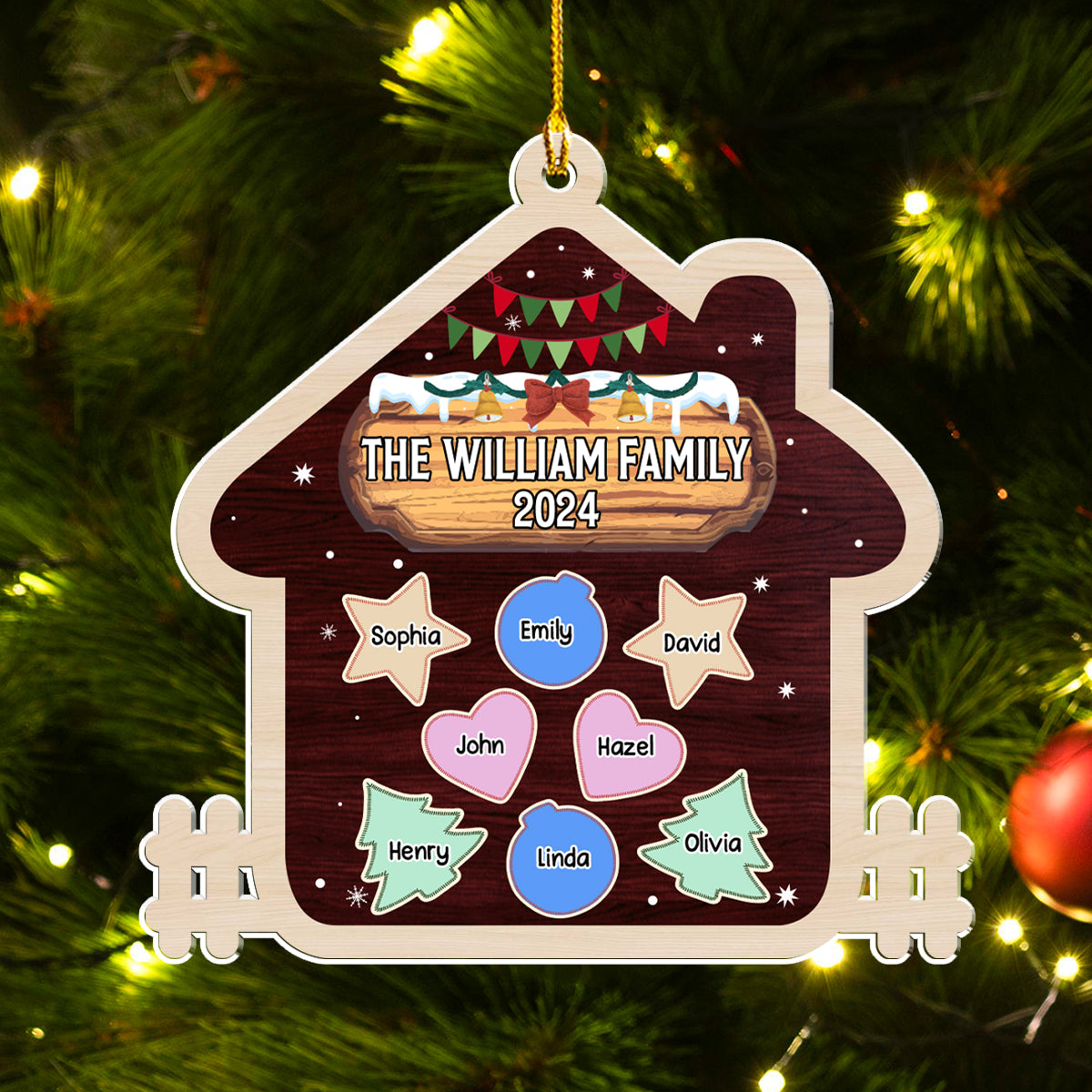 The Christmas House - Personalized Custom Acrylic Ornament