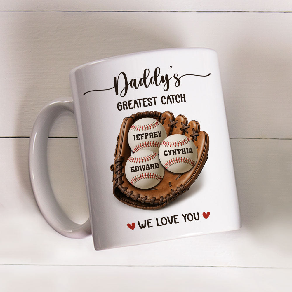 Baseball Dad - Personalized Custom Coffee Mug