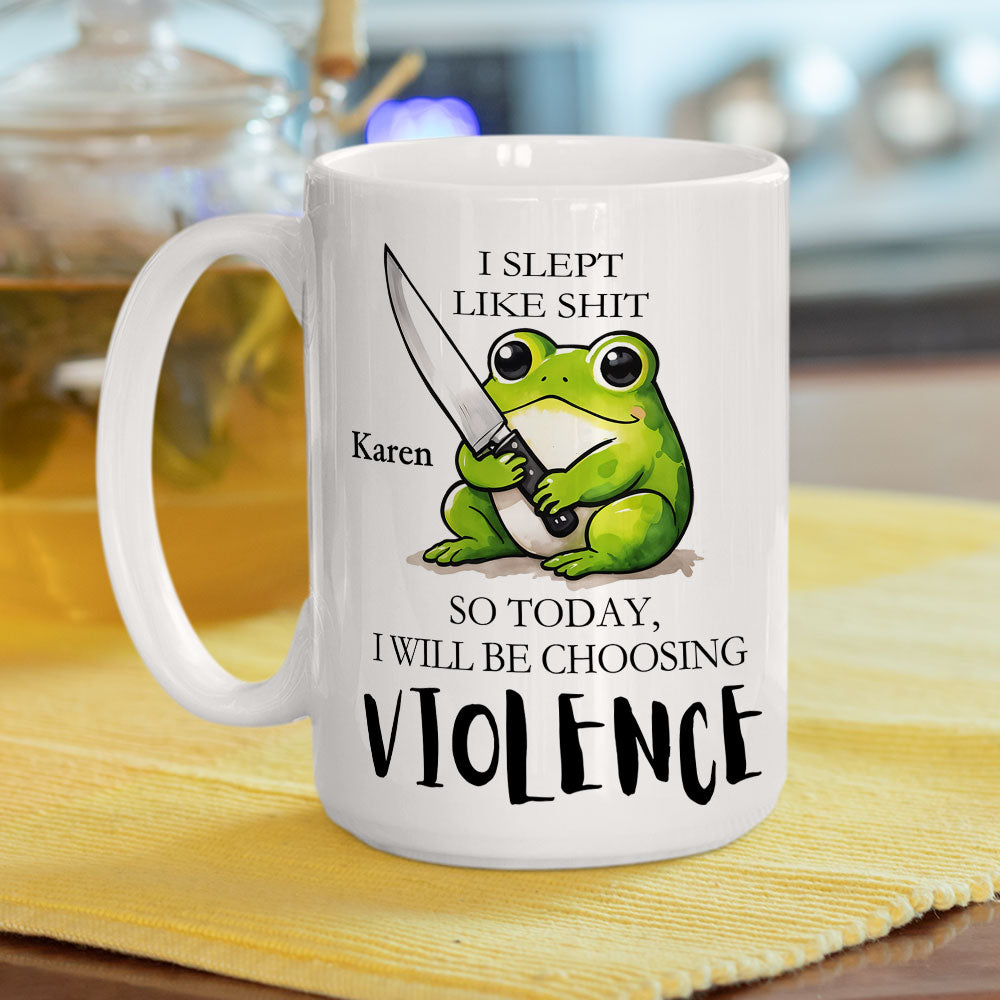 Looks Like Chaos Is On The Menu Today - Personalized Custom Coffee Mug