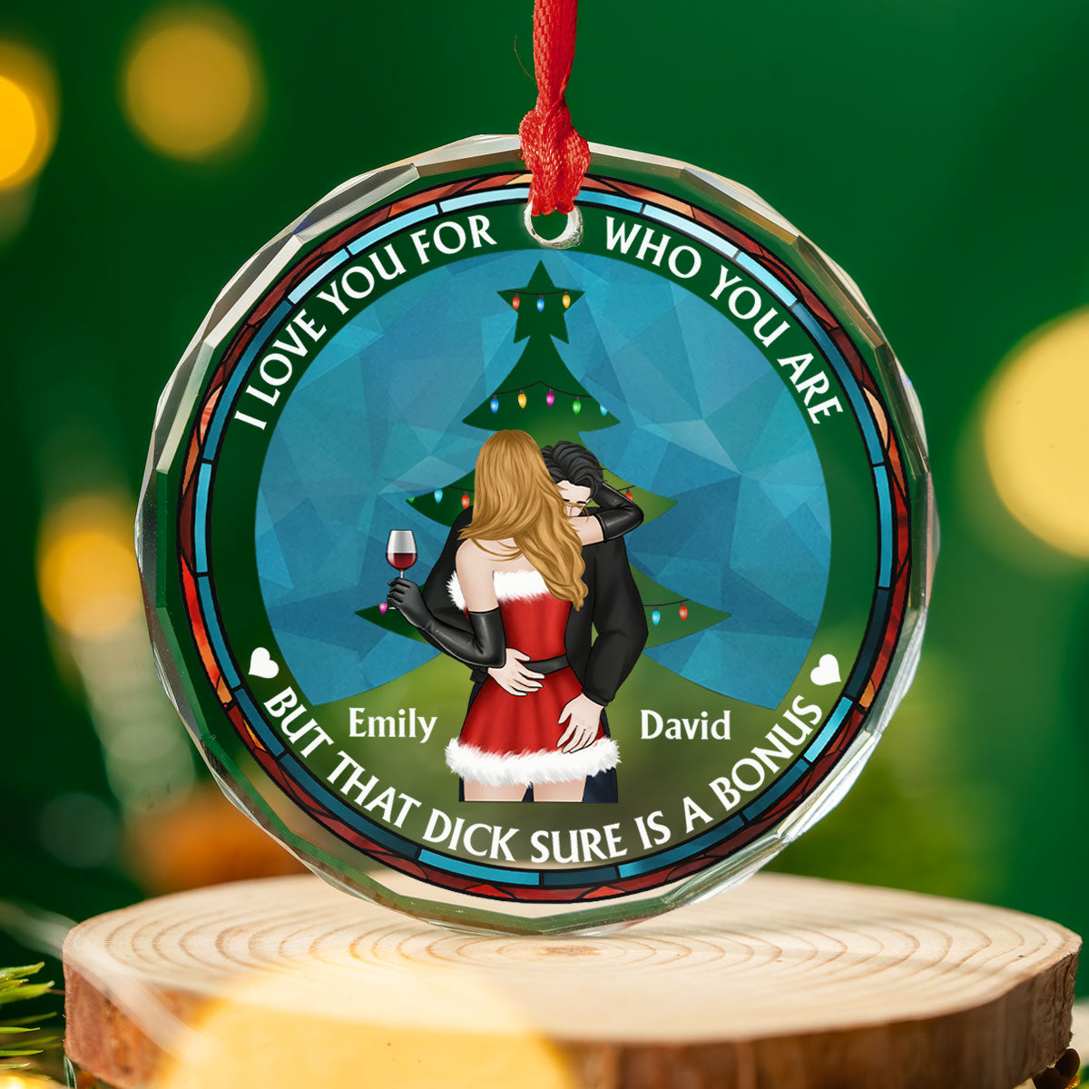 The Only One I Want To Annoy - Personalized Custom Glass Ornament