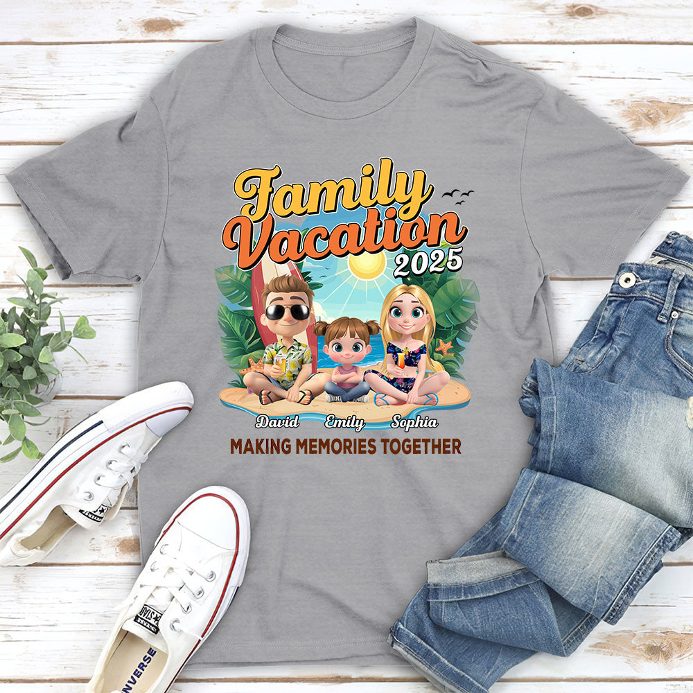 Family Vacation Making Memories Together - Personalized Custom Shirt