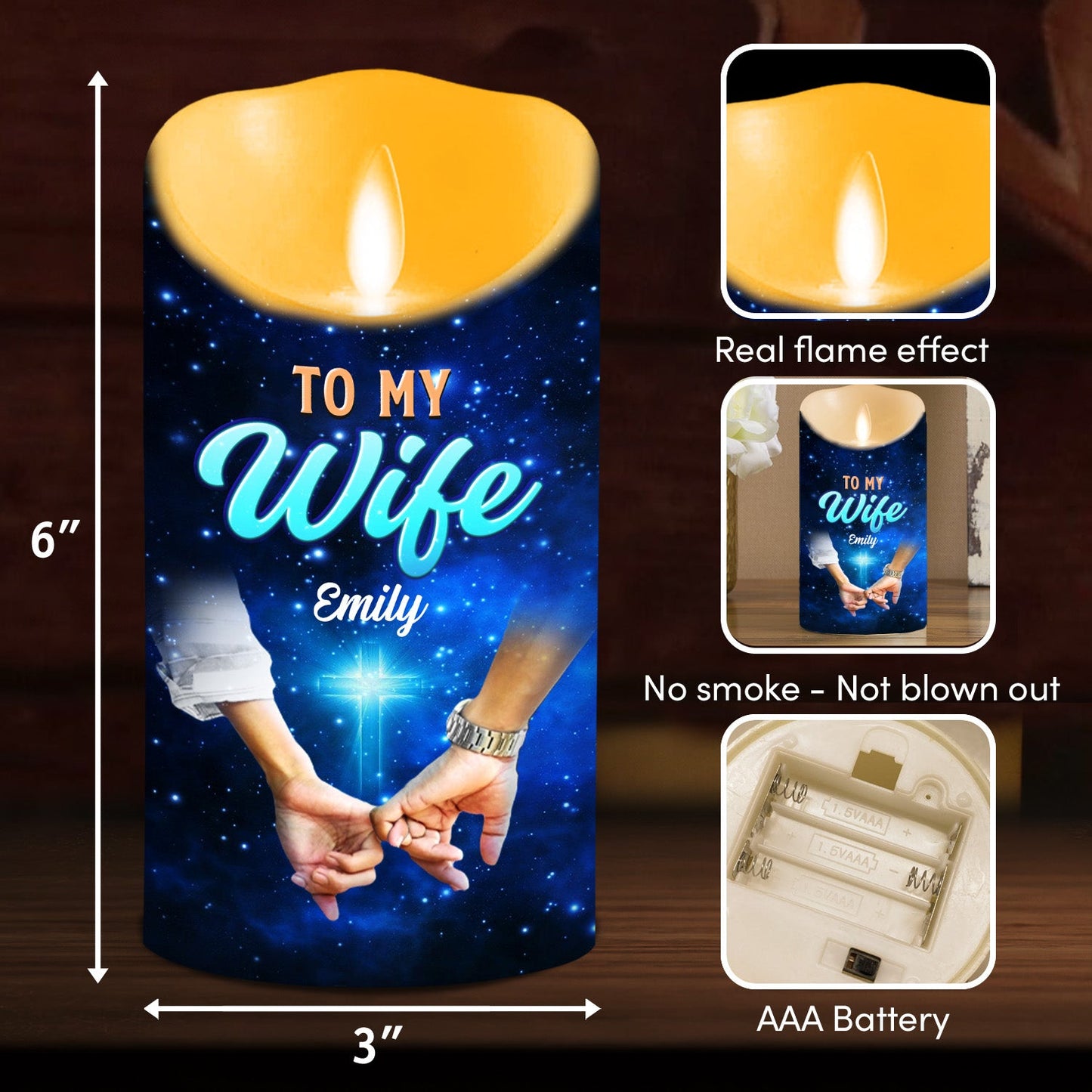 Once Upon A Time - Personalized Custom LED Candle