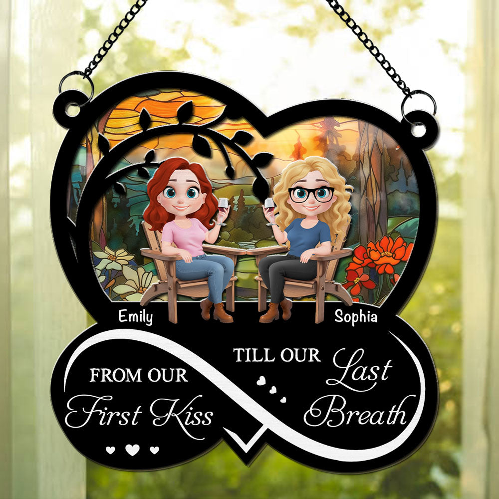 From Our First Kiss Ver 2 - Personalized Custom Suncatcher