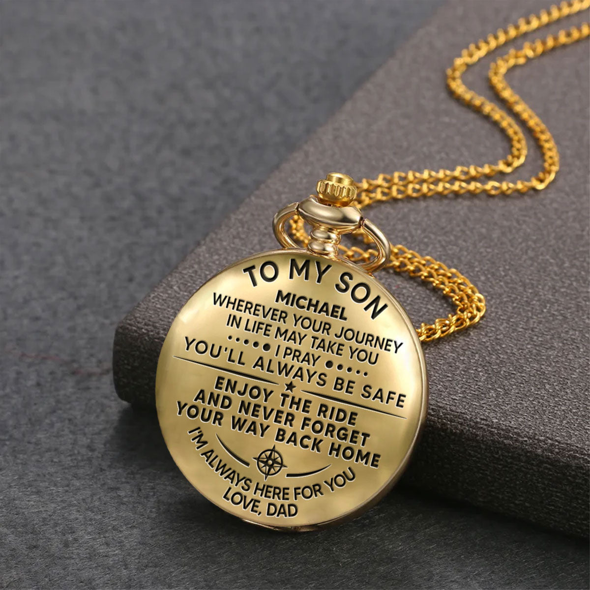 I Am Always Here For You - Personalized Custom Pocket Watch