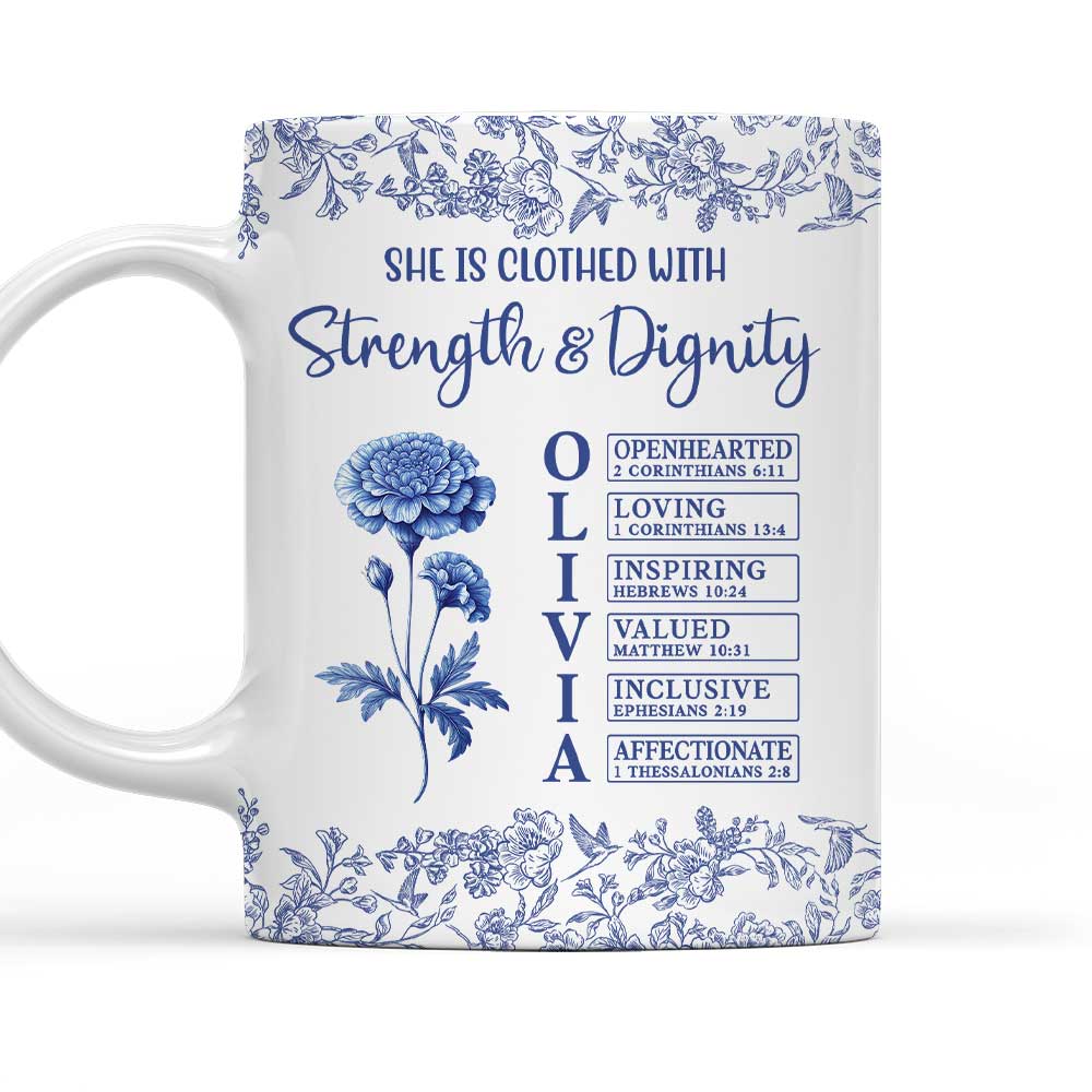 Strong In Faith Always - Personalized Custom Coffee Mug
