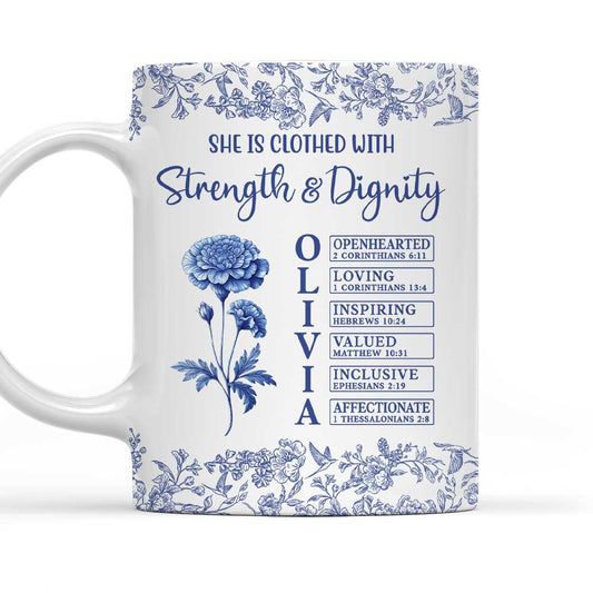 Strong In Faith Always - Personalized Custom Coffee Mug