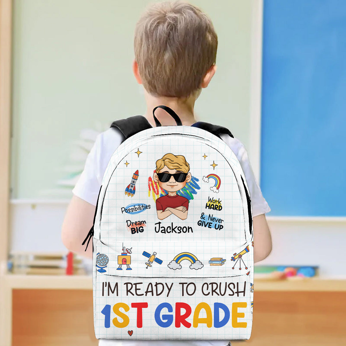 Ready To Crush School - Personalized Custom Backpack