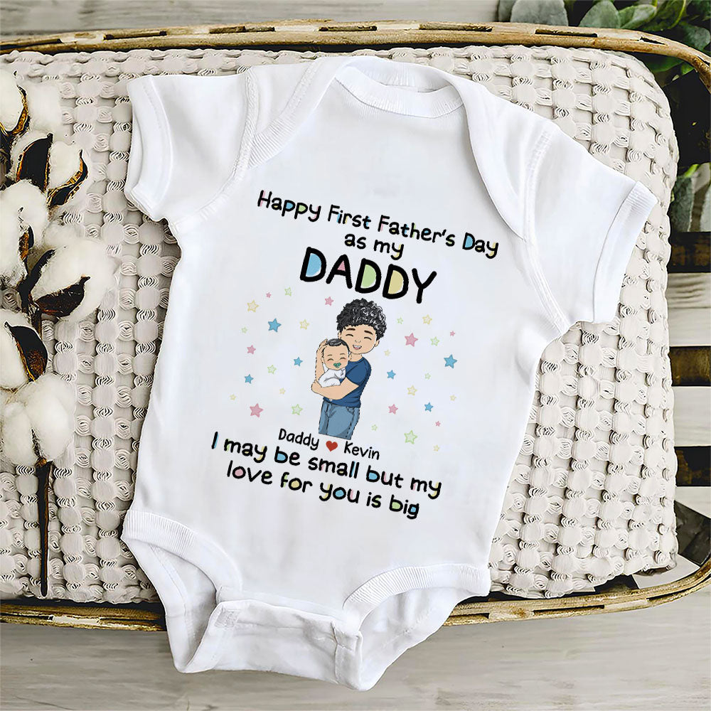 Daddy and Kid - Personalized Custom Baby Onesie