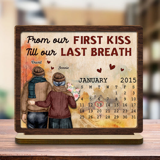 Till My Last Breath - Personalized Custom 2-Layer Wood Plaque With Flat Base