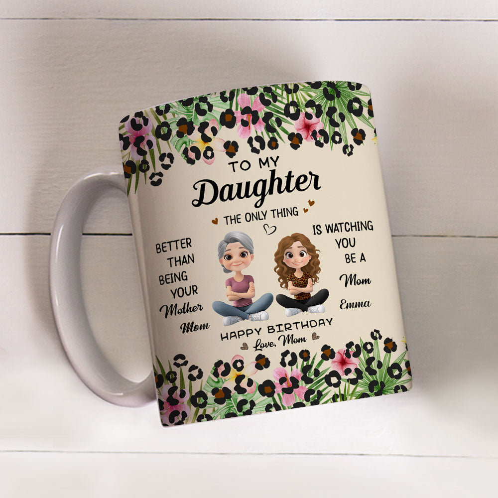 To My Daughter I Love You - Personalized Custom Coffee Mug