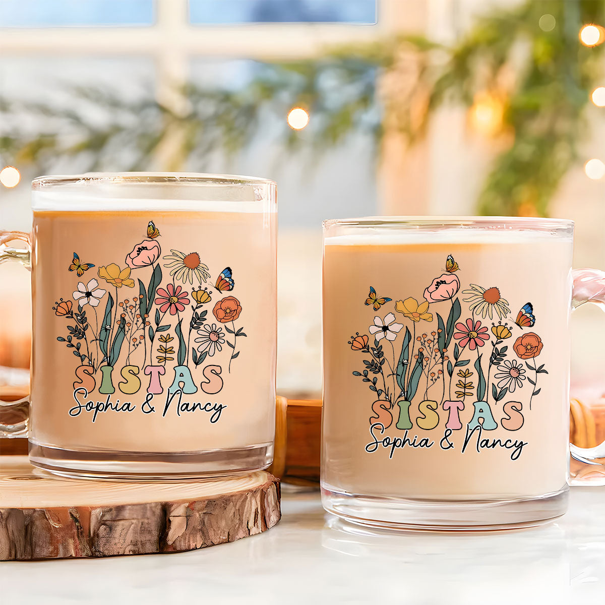 Wildflower - Personalized Custom Glass Mug