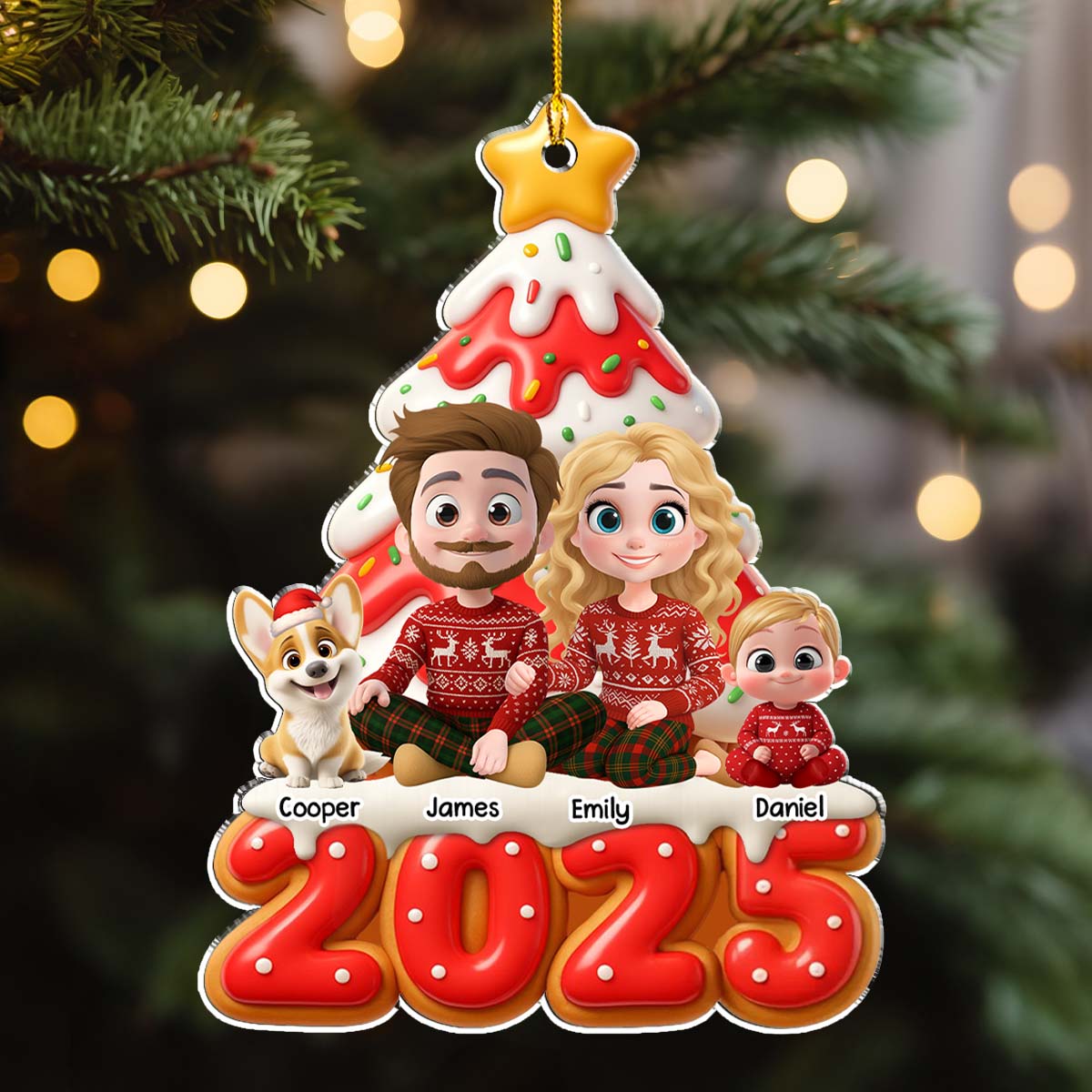 Our Family Is Sweet - Personalized Custom Acrylic Ornament