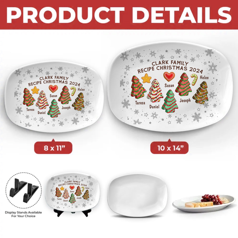 Recipe For Christmas 2024 - Personalized Custom Platter