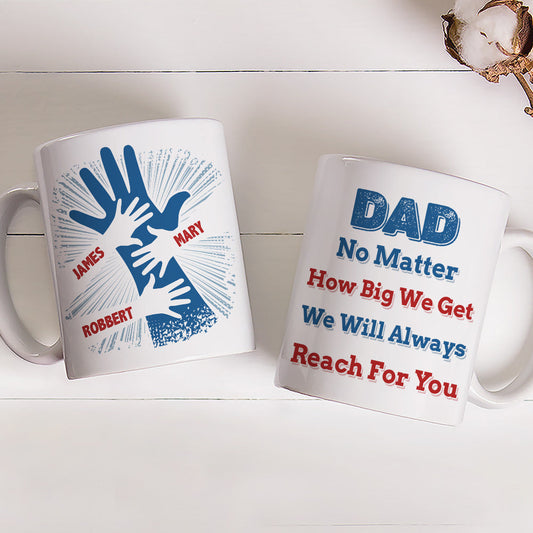 We Hold Our Hands Together And Forever  - Personalized Custom Coffee Mug