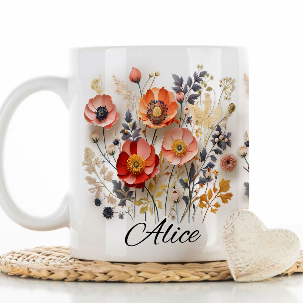 Flower Girl - Personalized Custom Coffee Mug