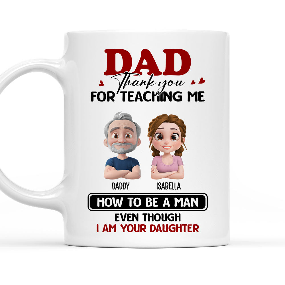 You Taught Me To Lead - Personalized Custom Coffee Mug