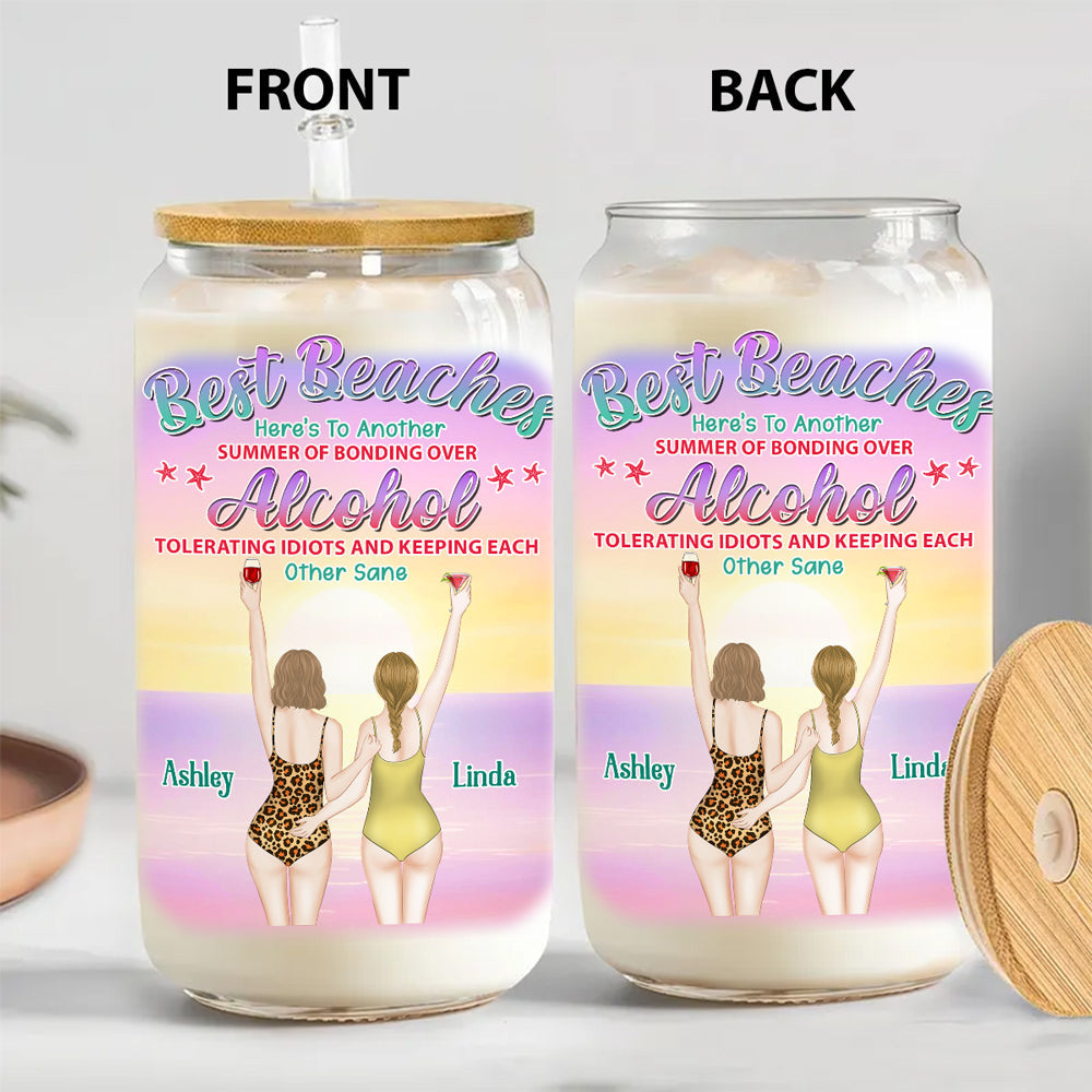 Best Beaches - Personalized Custom Glass Can