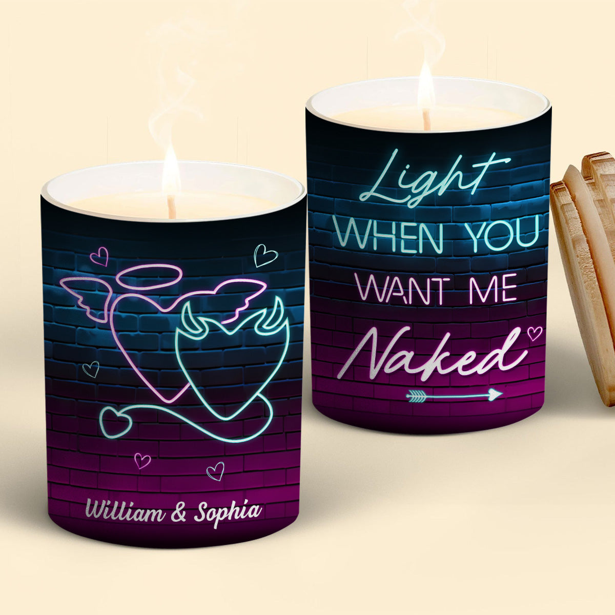 Light When You Want Me - Personalized Custom Candle