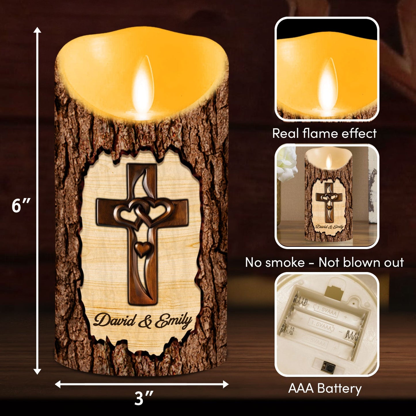 You And Me - Personalized Custom LED Candle