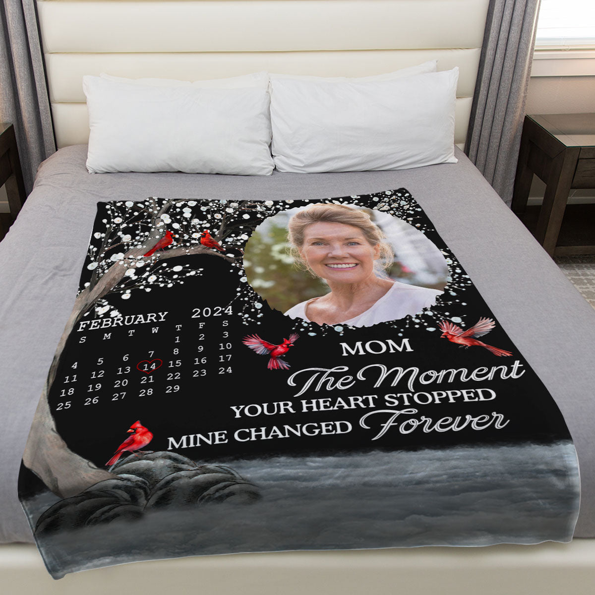 The Moment Your Heart Stopped - Personalized Custom Fleece Blanket