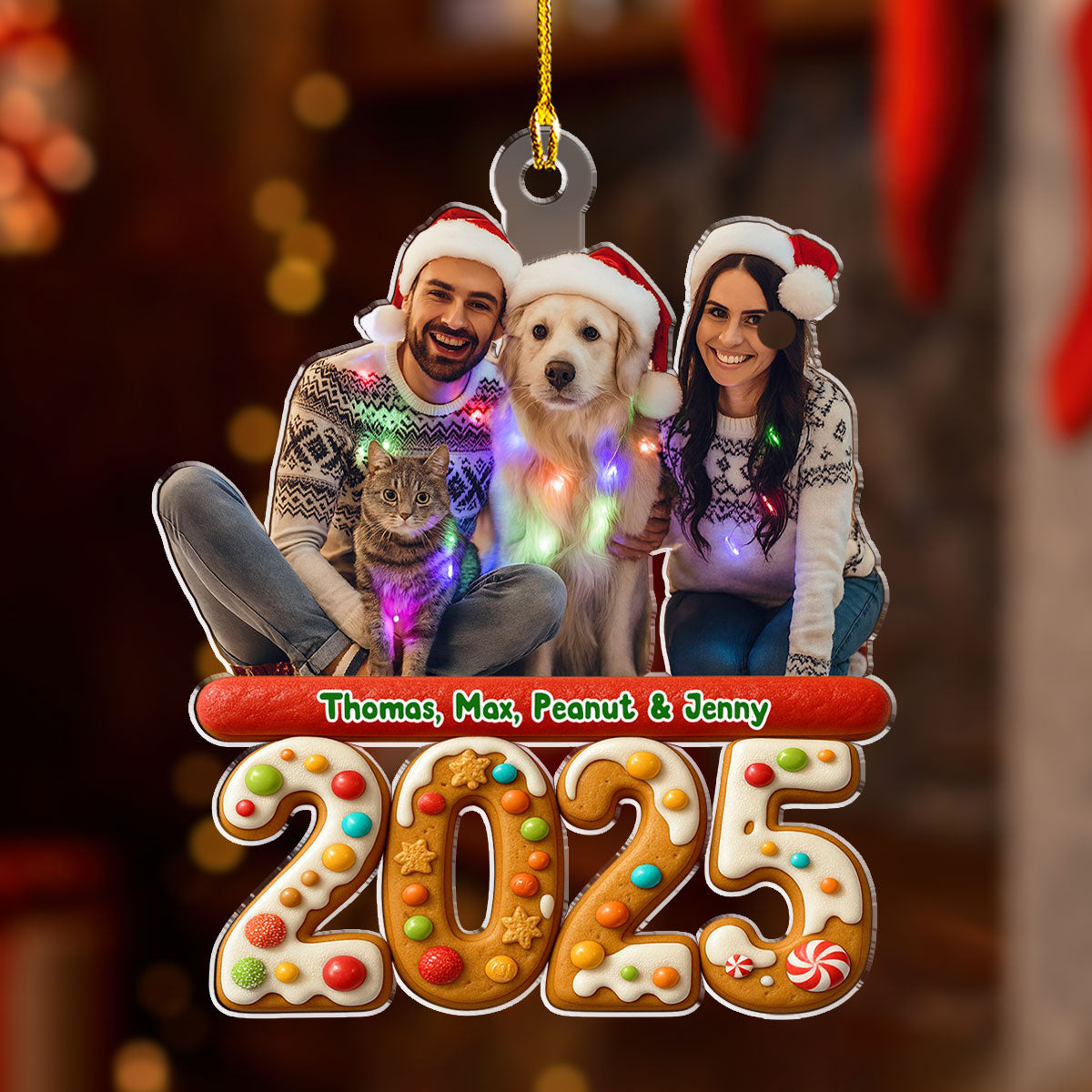 We And Our Dog Version 3 Photo - Personalized Custom Acrylic Ornament