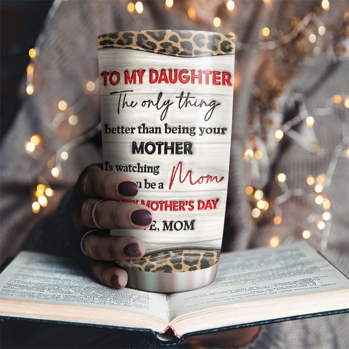 Watching You Be A Mom - Personalized Custom 3D Inflated Effect Tumbler
